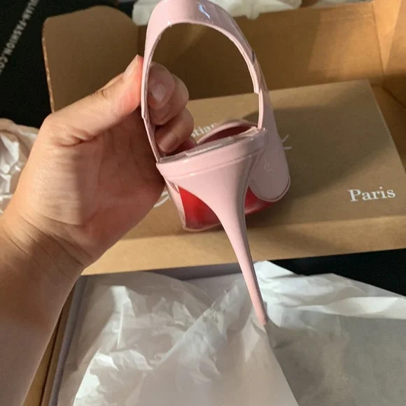 Christian louboutin hot chick $550 sling back 100 pink and yellow available - Picture 5 of 8